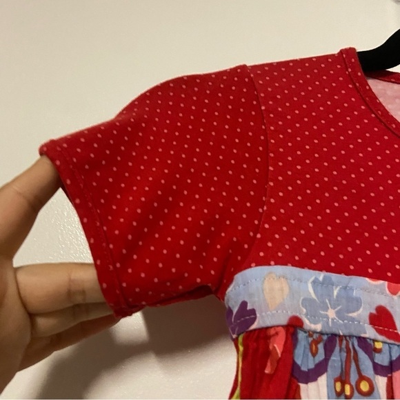 Servane Barrau Floral Print Short Sleeve dress Size 6-7 years - Picture 5 of 8